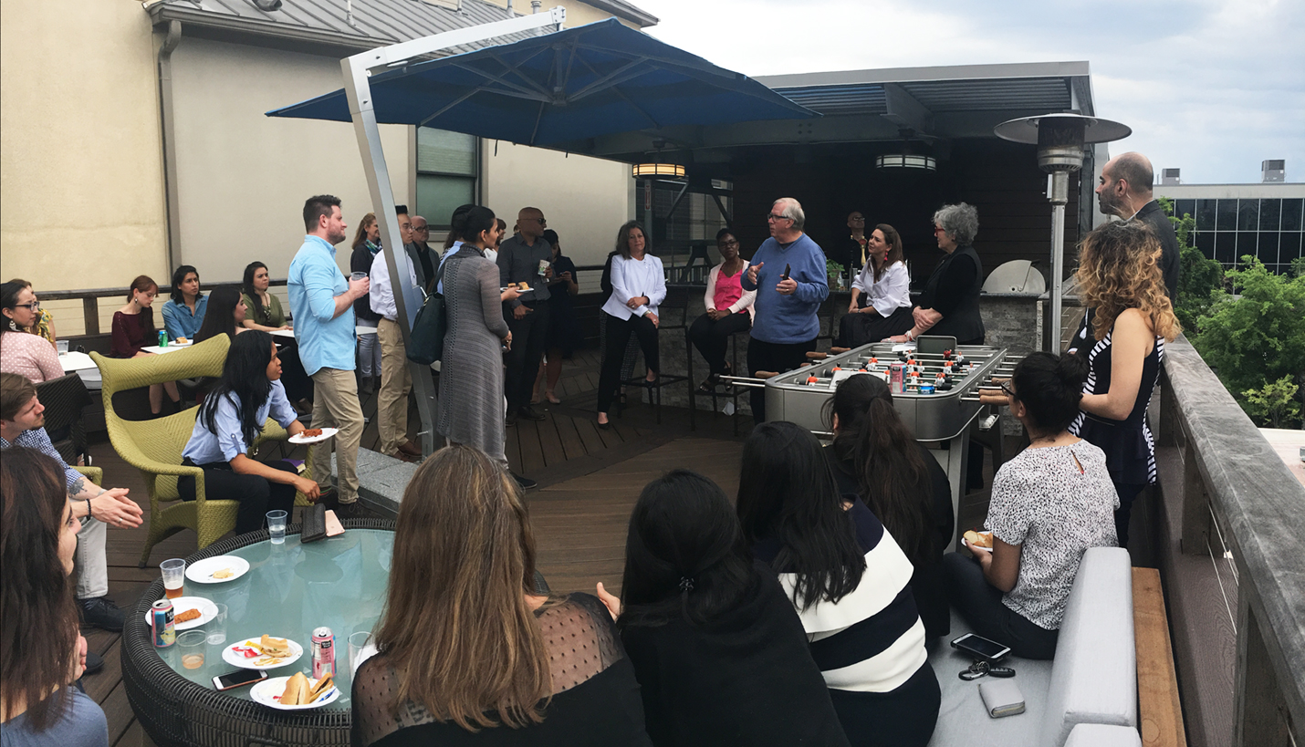 Students and recent graduates joined a discussion about the intangibles of interviewing at design firms during the 2018 AIA Houston By Design (HxD) Week. -