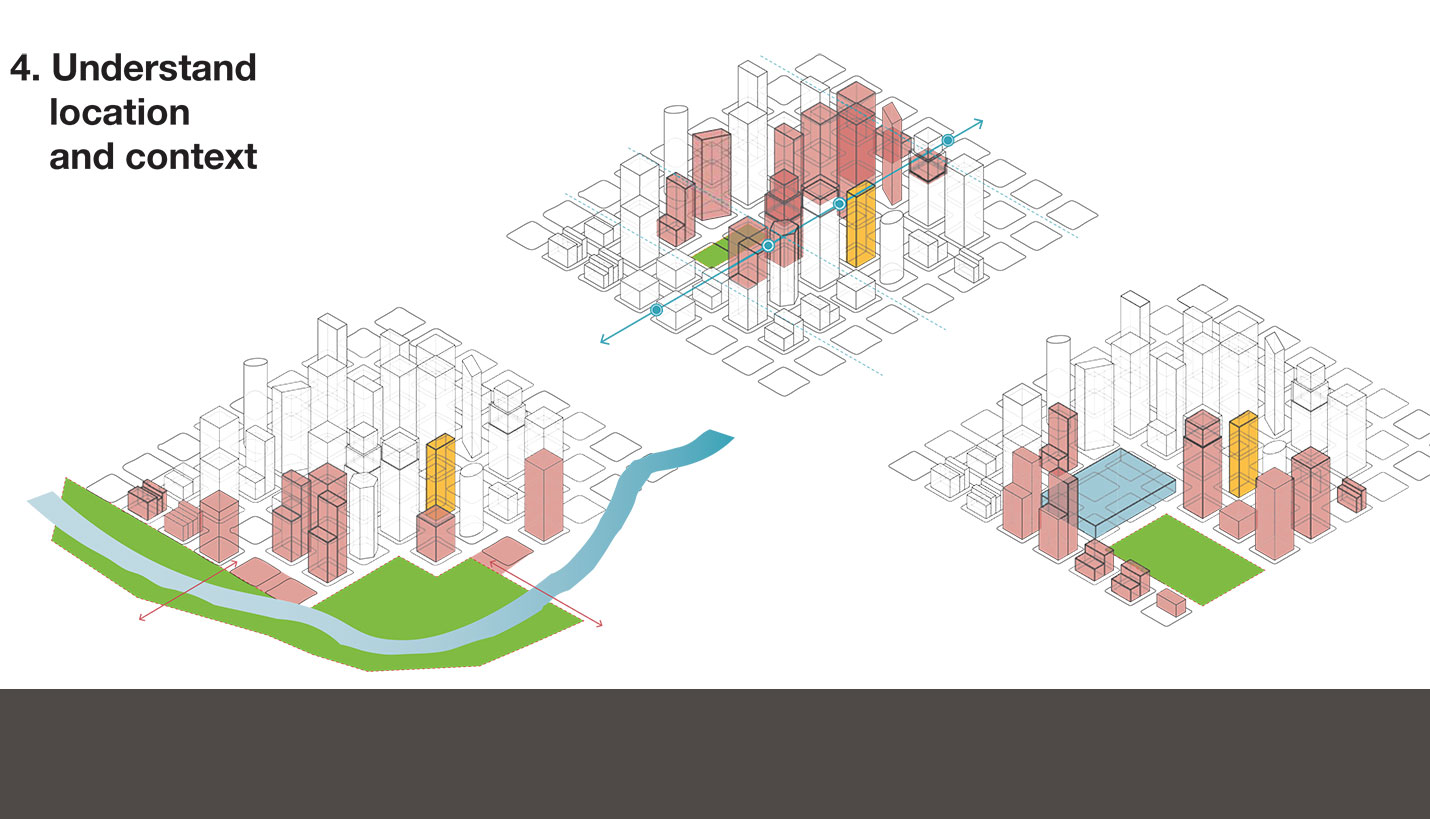 Aging assets sit in dynamic urban environments. Changes to the urban context over the life of an asset often provide new sources of value. Many cities have introduced or extended transit pathways through previously developed areas. Assets that are close to new transit may realize value from rethinking their connection to the street and pedestrian access. Similarly, when major destination buildings have been inserted into existing urban fabric near an aged asset, owners can capitalize on the activated street environment with improved or incremental ground level retail. In the same vein, many cities are actively improving their connection to natural features like rivers, lakes, and even bayous. Older buildings with proximity to such a feature may realize value by opening up views or access to the new attraction. - Page