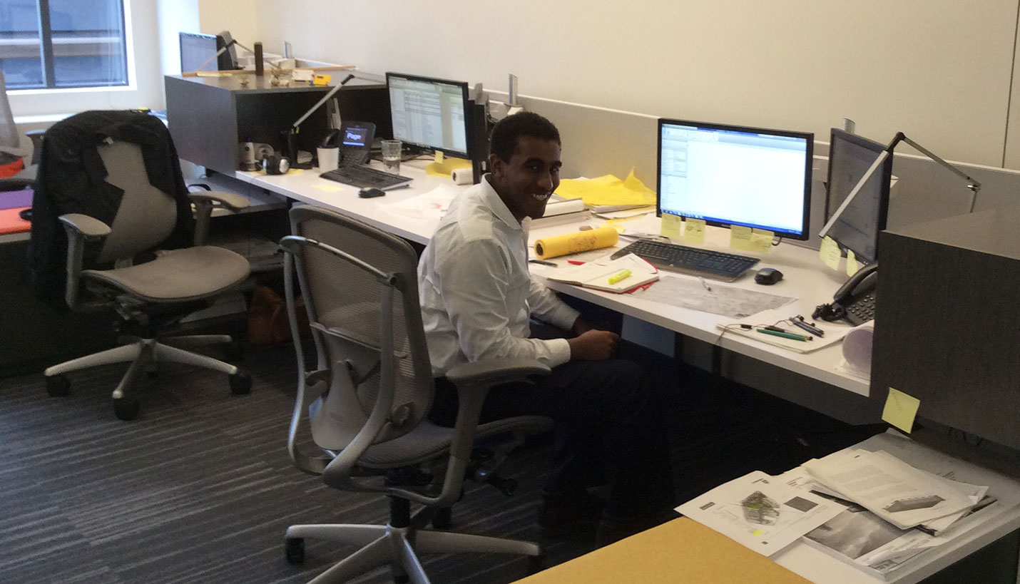 Abu Ali, the son of International FAIA Hayder Ali, previously worked at Page as an intern. -