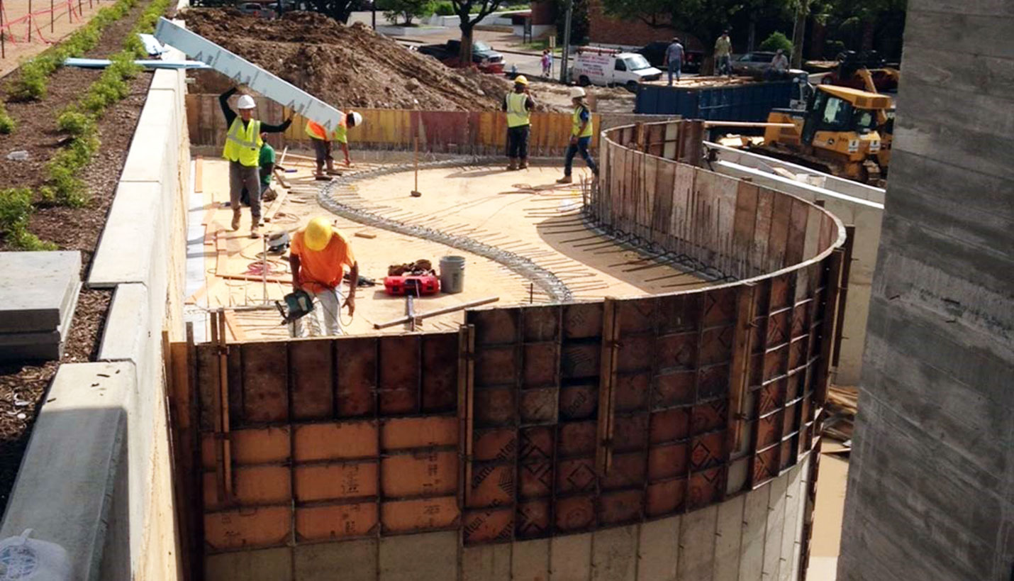 Alternate view of entrance to Cistern at Buffalo Bayou Park. -