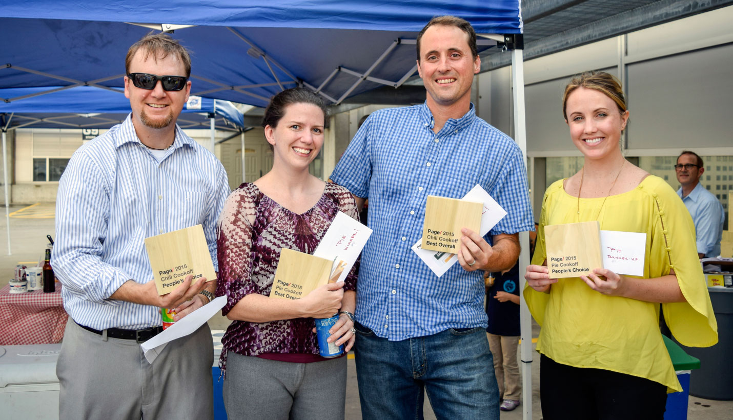 The 2015 Winners: Brian Roeder, Katie Blair, John Blair, and Jenna Steinbeck -