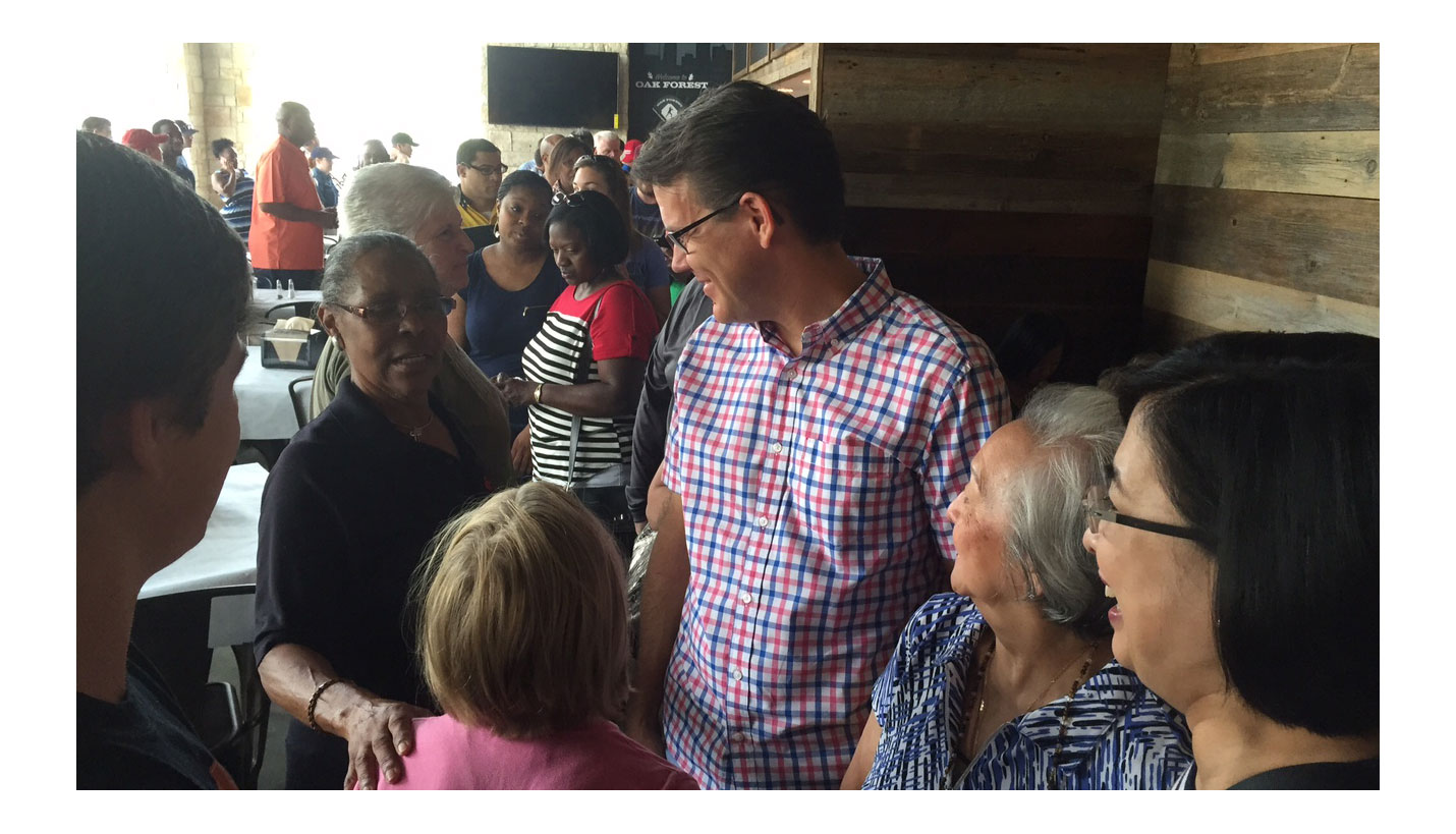 Mary Gatlin greeting everyone -