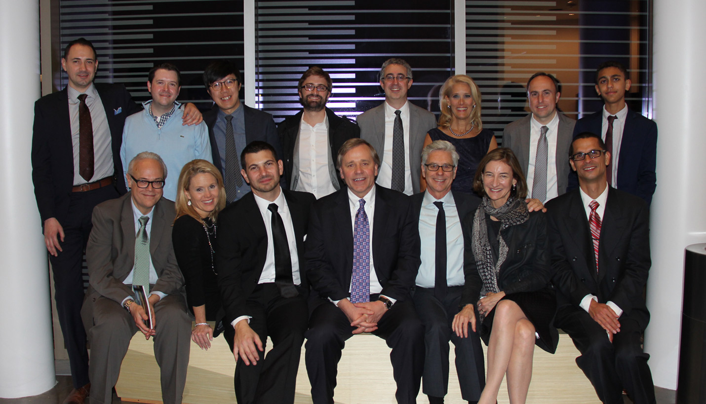 Back row (left to right): Paúl Duston-Muñoz (Weiss/Manfredi), Will Butler (Page/), Justin Kwok (Weiss/Manfredi), Andrew Ruggles (Weiss/Manfredi), Peter Rosenbaum (Fisher Dachs Associates), Julie Diaz (Greenhill School), Armando Petruccelli (Weiss/Manfredi).
Front row (left to right): Mateo Antonio de Cárdenas (Weiss/Manfredi), Melissa Orth (Greenhill School), Michael Orman (Greenhill School), Scott Griggs (Greenhill School), Michael Manfredi (Weiss/Manfredi), Marion Weiss (Weiss/Manfredi), Carlos Rivera (Jaffe Holden). -