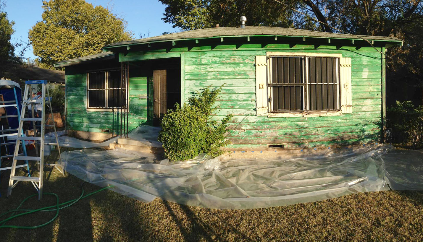A before image of the selected Hearts and Hammers home -