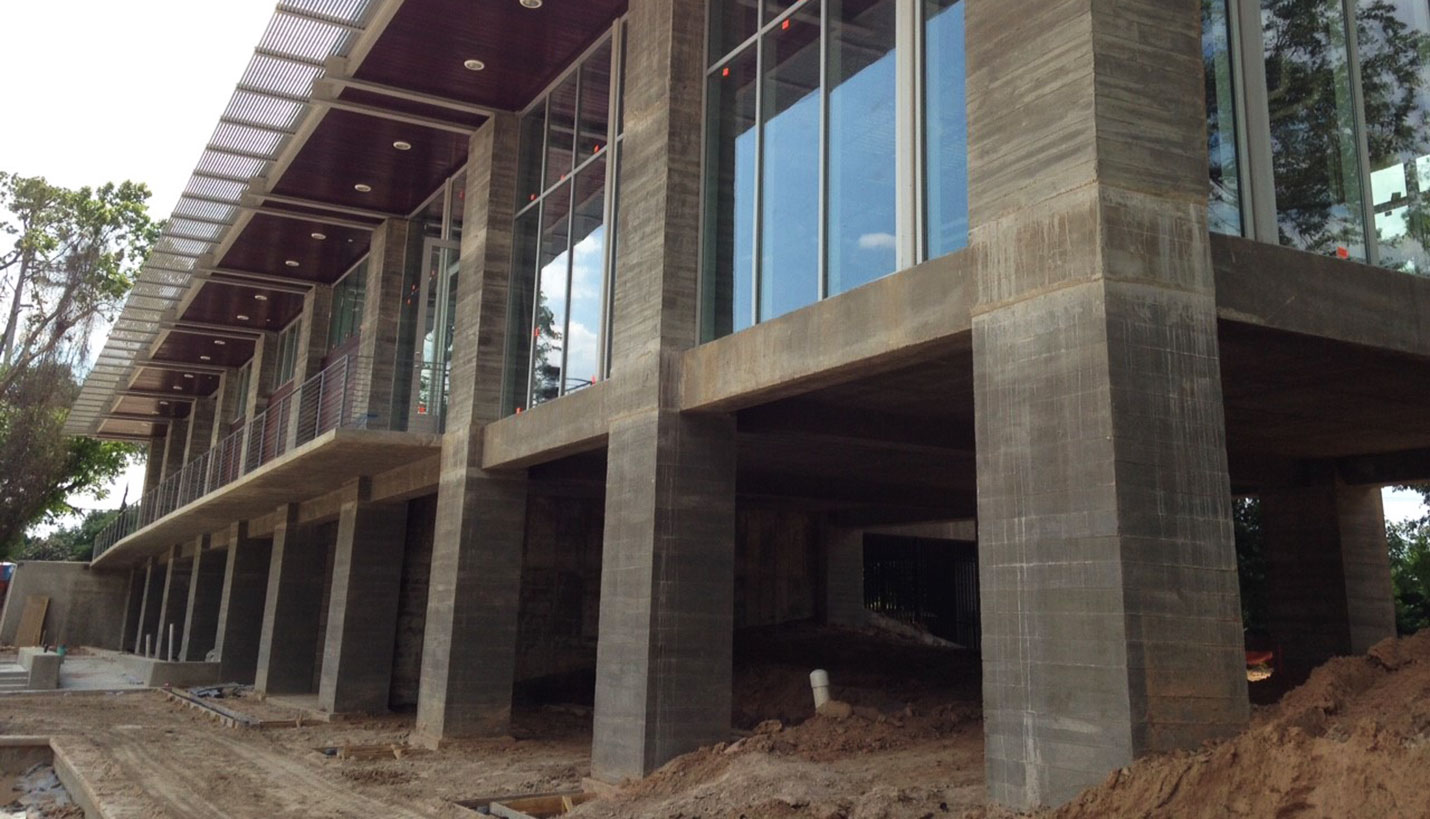 Lost Lake Building at Buffalo Bayou Park. -