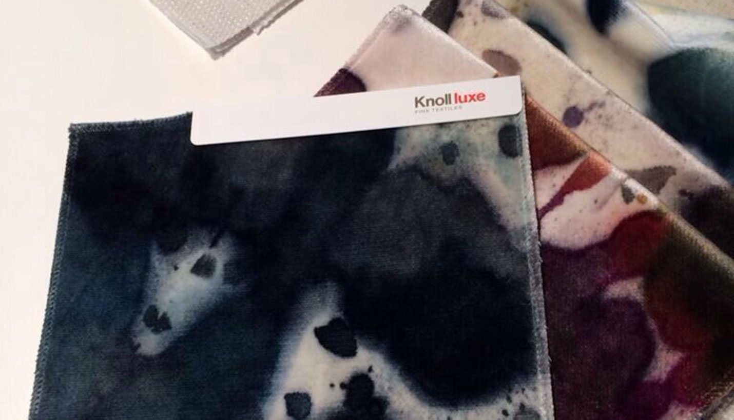 Luxe fabrics in multiple colorways available at Knoll. -