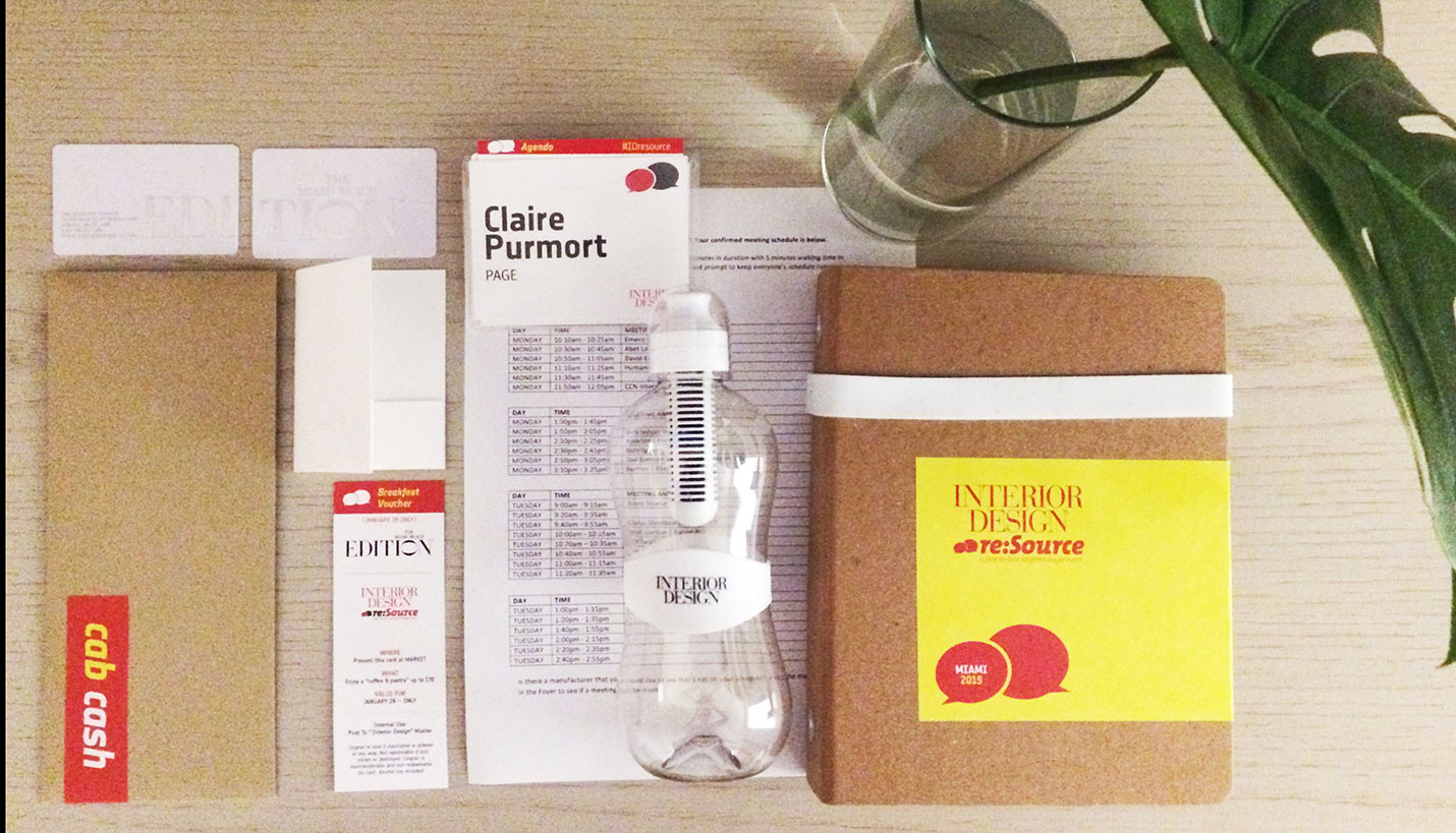 Interior Design Magazine’s attention to detail extends to event collateral -