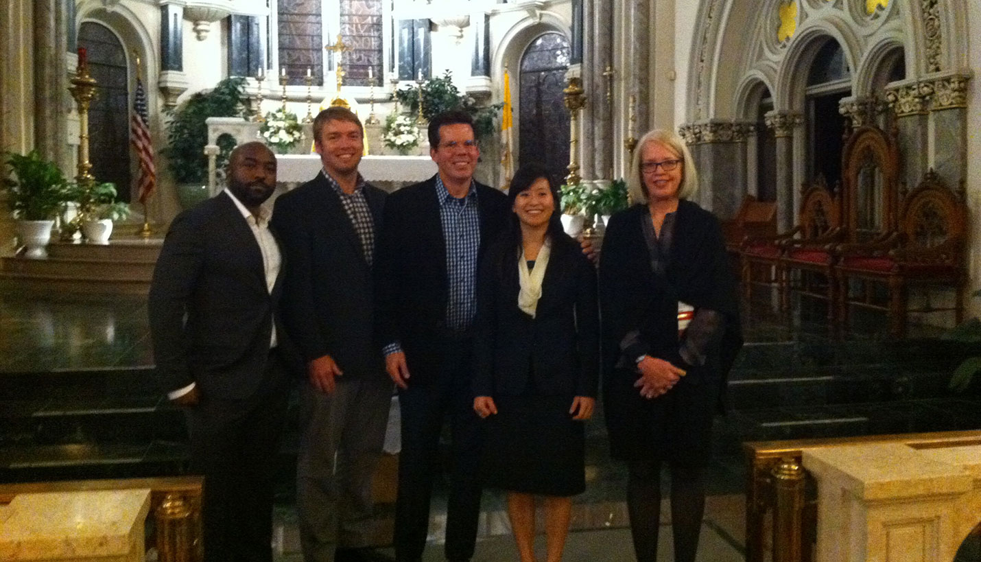 From left, Delvin Jackson, Matt Leach, Bill Huie, Diana Su and TxA President, Val Glitch. -