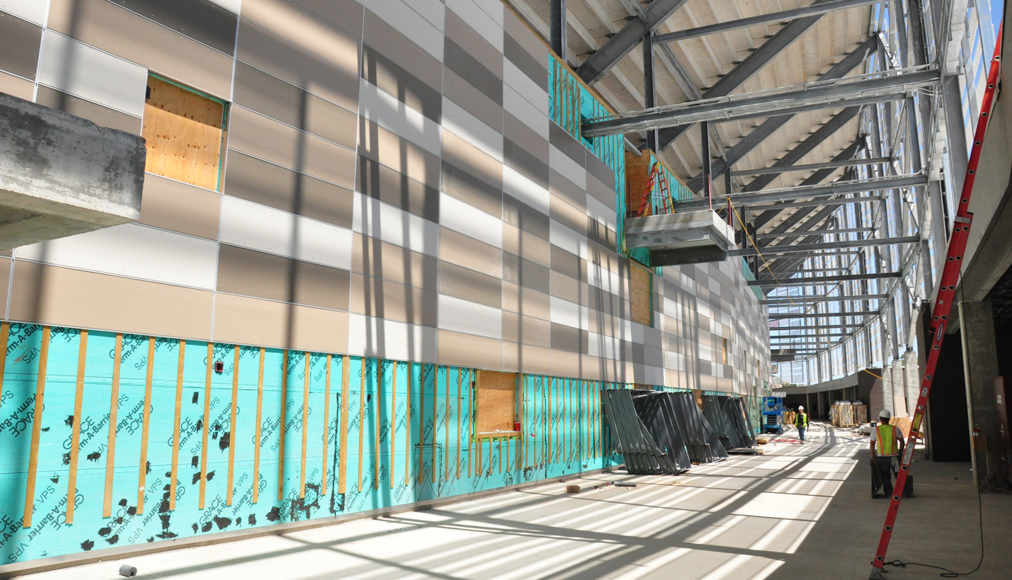 Beneath The Walls: The interior wall as pictured is still under construction. The aesthetics of the stadium will distinguish it from any other in the country. (07/25/2014) - Page